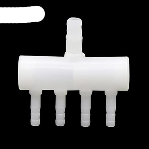 2 Stück 8 mm bis 4 mm 4-Wege- bis 20-Wege-Schlauchverteiler, Aquarium-Zubehör, hält hohen Temperaturen stand, Aquarium-Verbindung, Gartenanschlüsse, 4-Wege
