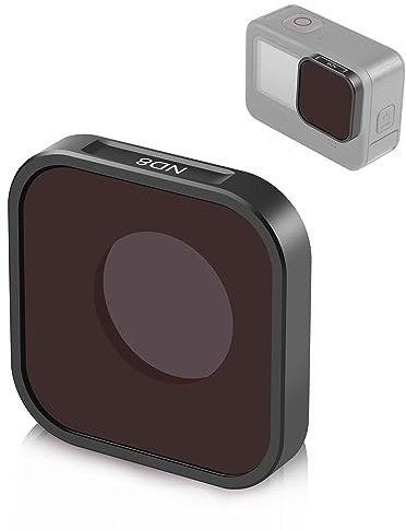 ND8 Objektivfilter für GoPro Hero13 Hero12 Hero11 Hero11 Mini HERO10 HERO9 | PULUZ Neutral Density Lens Filter Kit Standard Schutzobjektiv für Go Pro Hero 13-9 Schwarz Zubehör