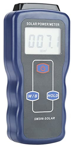 Solarstrommessgerät, 0,1–1999,9 W/m² Sonnenlicht-Energiemessgerät Zum Testen Der Leistung von Autofenstern, Tragbare Digitale Messung Der Solar-Sonnenlichtstrahlung