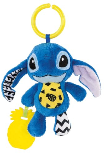 Clemontoni Stitch Soft Rattle Travel Plush Baby Toy