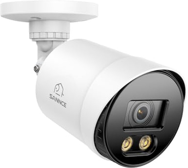 SANNCE Telecamera di Sicurezza 1080P TVI Visione Notturna a Colori da 30M per Sistema di Sorveglianza, 2 Luci Calde, una Telecamera CCTV, SENZA Adattatore