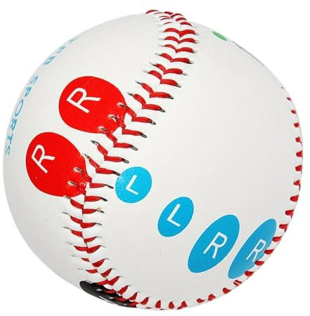 Mlllokfki Baseball Grip Improvement Tool, Pitching Accuracy Trainer, Grip Trainer for Pitchers, Baseball With Placement Marks, Pitching Skill Development Baseball, Baseball Velocity Trainer