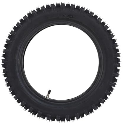 Fockety Motorradreifen und Schlauch, 90/100-12 Schlauch, Motorradreifen-Innenschlauch mit Ventil, Off-Road-Motorradreifen für Mini-Dirt-Bikes