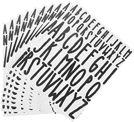 GRADENEVE 10blätter Selbstklebende Buchstabenaufkleber Vinyl Für -projekte Wetterfeste Alphabet-sticker Für Briefkästen Dekorationen Adressschilder -teilig