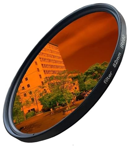 WANGF Filtre Infrarouge 52-82mm Ir680 Ir720 Ir760 Ir850 Ir950 720nm, Filtre d'objectif d'appareil Photo de Photographie Artistique intéressant(52mm,IR850)
