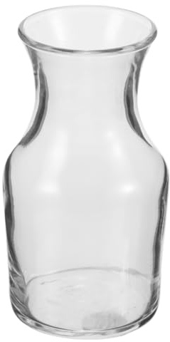 DIYEAH Transparente Mini Glaskaraffe für Wein Einzeldosis Dekanter Kleine Karaffe aus Klarem Glas Einfaches Ausgießen Stilvoll für Zuhause und Restaurant Elegantes Design