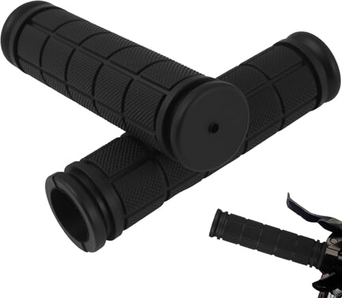 Tuwonwa 2pcs Poignées de Vélo, Poignées de Guidon de Vélo 22mm, Poignée Velo et Poignée de VTT Antidérapante en Caoutchouc, Poignée Trottinette et Trottinette Électrique, pour Adulte et Enfant