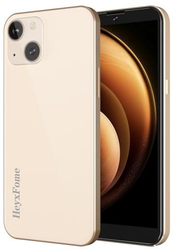 HeyxFome H3 Cheap Opened Phones, 6.0” Screen Android Phones 2GB+16GB Quad Core 4G LTE SIM Free Unlocked Android 10 Mobile phones 8MP Smartphone Dual SIM Face Unlock UK (Gold)