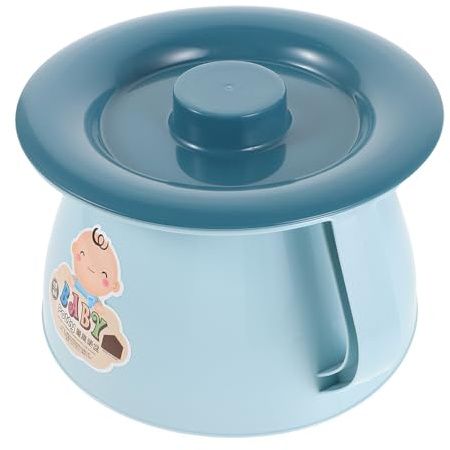 Kindertöpfchen mit Deckel, Tragbares Autourinal aus Pp, Blau | Schulanfang Party, Leicht zu Reinigen, Glatte Oberfläche, für Badezimmer und Schlafzimmer, Cartoon Design