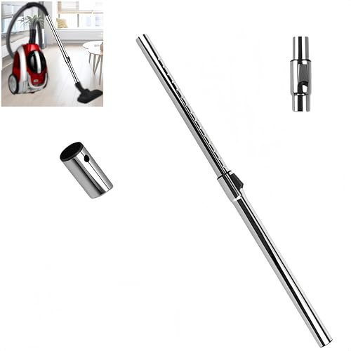 XQYCJkairui Universal 1-1/4 inch Extension Wand for Vacuum Cleaner, Lightweight Aluminum Tube,32mm Vacuum Hose Chrome Wand Pipe Extent to 31inch (Hose) Extended Version