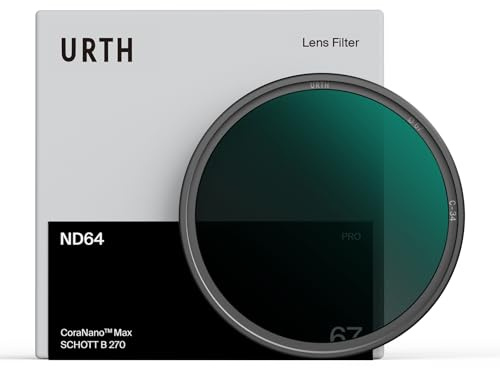 Urth 67mm ND64 Lens Filter (Pro) | Professional-Grade 6-Stop Neutral Density, HD Optical Glass Advanced Nano Multi-Coated Optics for Cameras