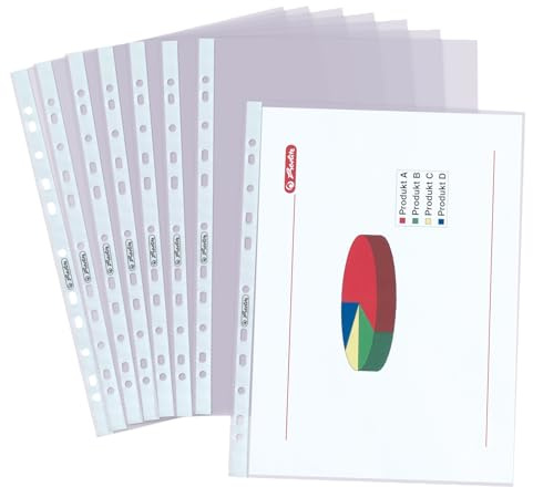 Herlitz 5850508 Prospekthülle Premium, A4 glasklar (50)