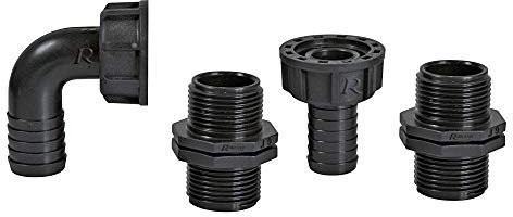 Ribiland 01552 - Raccord pour Pompe 1 - Lot de 4 - Noir