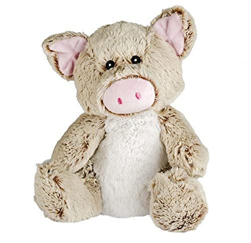 Pelucho - Bouillotte Peluche Cochon - Bien-Être, Chaleur et Douceur - Micro-Ondable - Grains de Blé et Fleurs de Lavande - Fabriquée en France