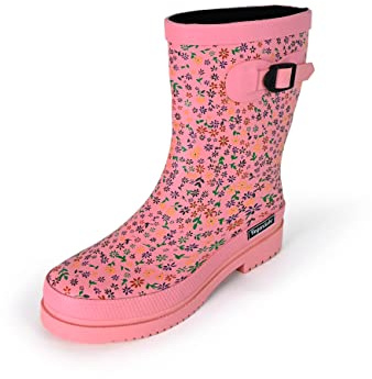 Regenliebe Damen Gummistiefel Flowers Halbschaft