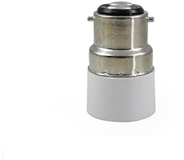 Mr. Gadget's Solutions B22 to E14 Light Adapter Socket Base Converter,BC Cap B22 to E14 ES Edison Screw Light Bulb Lamp Base Socket Converter Extender Adaptor Holder Fitting