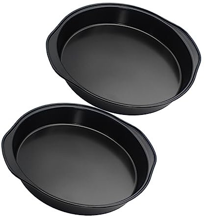 UPKOCH 2 Piezas 8 Sartenes para Horno Sartén para Lasaña Sartén Estilo Cupé Sartén Tostadora Molde para Brownie Plato Hondo Metalico Molde para Pizza Metalico Olla Antiadherente