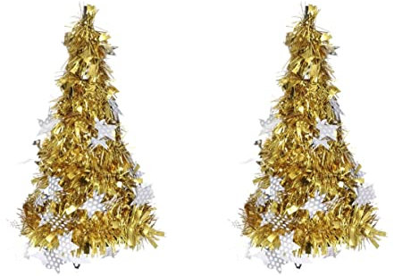 Ciieeo 2pcs Christmas Tree Model Pencil Holiday Trees Small Christmas s Miniture Decoration Artificial Xmas Pine Mini Decor Mini Tinsel Tops Desktop