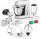 Tefal Bake Partner Küchenmaschine, 1100 W, inkl. Standmixeraufsatz + Back-Kit, Abschaltautomatik bei Anheben des Armes, planetarisches Rührsystem, 4,6-l-Schüssel, Silber, QB525B38
