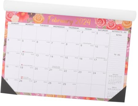 FUNOMOCYA Wandkalender Hängend Monatlich Englisch Für Büro Und Haushalt Mit Klarem Druck Terminkalender Filigran Für Planung Haushaltsbedarf