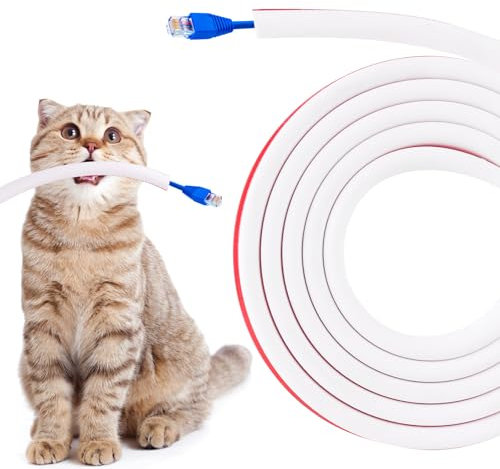 Mini Canalina Portacavi, 15mm×10mm – 2 Metri Canalina Passacavi Adesiva, Canalina Passacavi Muro Copricorda In Pc Morbido, Canalina Passacavi Muro, Proteggere i Cavi dal Morso Degli Animali Domestici