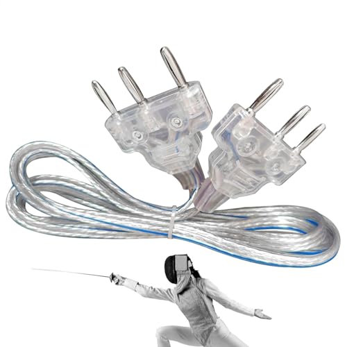 Alambre de cuerpo para vallas, lámina de cuerda, conector de alambre corporal, cable corporal ligero, cuerda de mano, transparente, flexible, accesorio de de sable para lámina