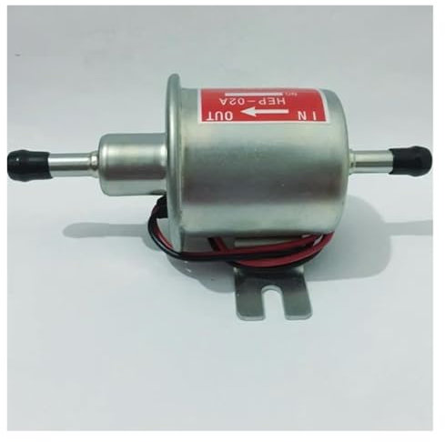 Benzinpumpe Für Vergaser Motorrad Für ATV Diesel Benzin Benzin 12 V Elektrische Kraftstoffpumpe HEP-02A Niederdruck-kraftstoffpumpe Kraftstoffpumpen(Rot)