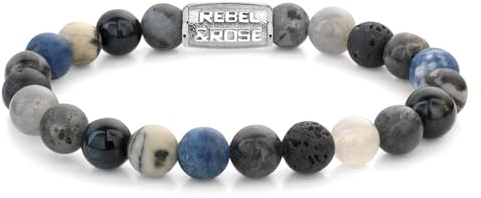 Rebel & Rose Herren-Armband Mountain High 8 mm RR-80114-S-L