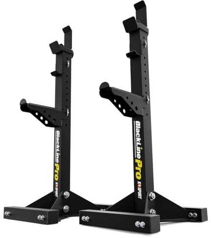K-Sport: Supporto per bilanciere rinforzato regolabile fino a 350 kg, supporto professionale per allenamento muscolare efficace, supporto regolabile in altezza, supporto per squat