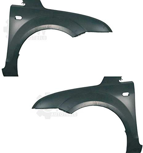 Kotflügel Satz Kotflügelsatz Fender Set vorne links und rechts Unlackiert mit Blinkleuchtenöffnung passend für Focus II DA_ HCP DP FFS