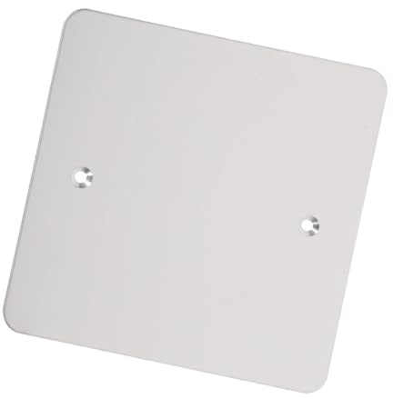 ELEOUTI Placa de Pared Ciega de Acero Inoxidable 120 Tipo, Cubierta para Enchufe Cuadrada de Color Claro, Tapa de Salida Resistente la Corrosión para Instalación en Techo y Pared,