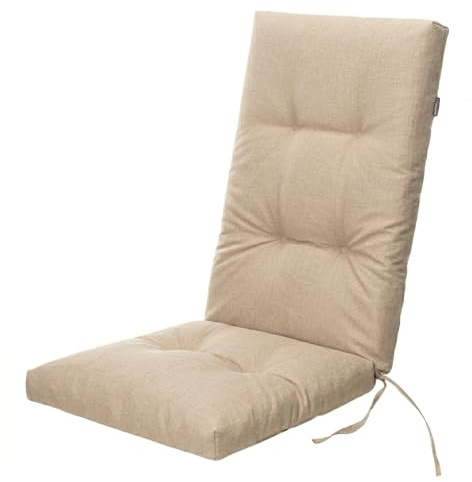 Bjird - Liegenauflage, Auflage Gartenliege 120x50x8 cm - Polsterauflage für Sonnenliege, Auflagen für Deckchair - wasserabweisend, leicht zu reinigen - Beige