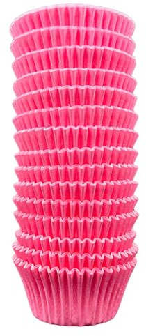 Scrumptious! 180PC Cupcake Cases - Pink - 65GSM 51mm x 38mm Greaseproof Paper Baking Cases - Great for Valentine's Day Birthday and Anniversary Party MuffinsCakes and Bakes
