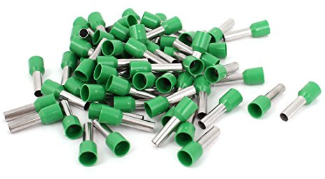 sourcing map 80Stück 6mm² Crimpzange Aderendhülsen Kabelschuhe 0,5-Joint Anschluss grün de