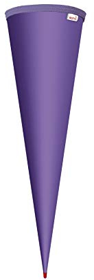 ROTH Schultüten-Rohling zum Basteln lila - 70 cm rund - mit Rot(h)-Spitze ohne Verschluss