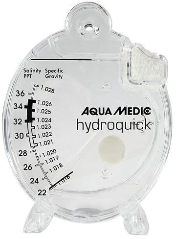 Aqua Medic hydroquick, Zur Messung der spezifischen Dichte im Meerwasser