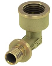TECEflex Winkelübergangsmuffe IG, Messing (16 mm x 1/2'')
