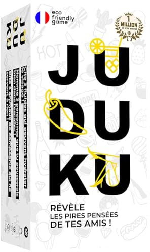 JUDUKU brädspel kortspel tillverkat i Frankrike - vit begränsad utgåva - redan över 1 miljon spelare - idealiska brädspel för vuxna, party eller EVJF
