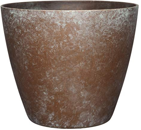 Maceta clásica para el hogar y el jardín, Resina, Cobre Desgastado, Vogue de 8 Pulgadas
