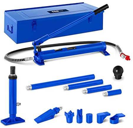 MSW KP-10 Karosseriepresse Richtsatz hydraulisch 1t Druckpresse Karosserie Reparatur Ausbeulsatz