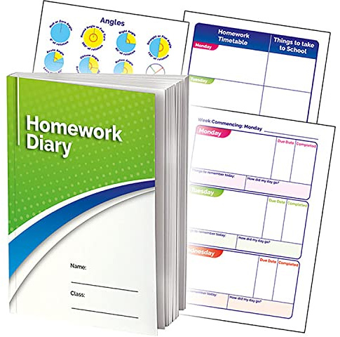 1 Homework Diary School Record Book Childrens Pupils Log Teachers A5 Primary Teaching Services