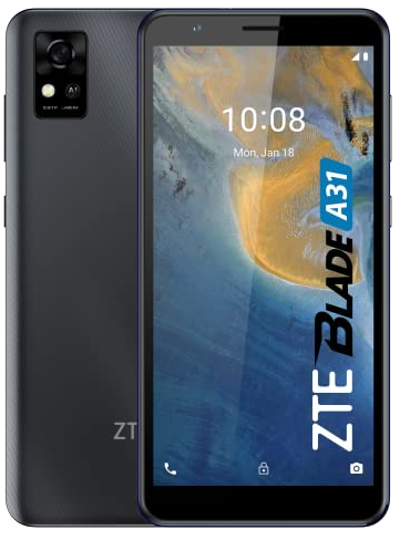 ZTE Blade A31 - Smartphone de 6.53 (1080 x 2340, Android 11, 6 GB RAM, Octa-Core 4 G, 4000 mAH) Gray