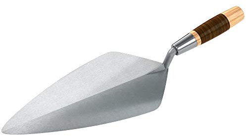 Bon 72-585 Brick Trowel Forged 13-inch Narrow London Leather Handle