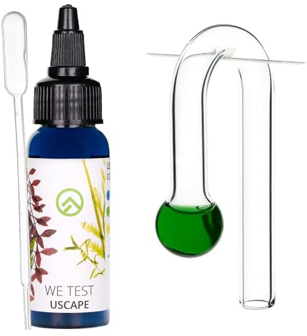 USCAPE CO2 Dauertest HangOn inkl. Testflüssigkeit Set (Dauertest HangOn M + 20mg/L Testflüssigkeit)