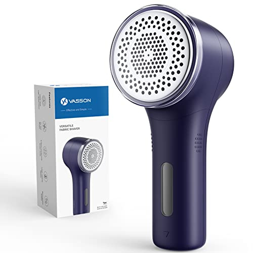 VASSON Bobble Remover and Fabric Shaver - Defuzzer for Clothes, Blue