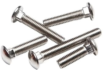 10/20 Stück M3 M4 Schlossschrauben aus 304 Edelstahl mit rundem Kopf und Vierkantansatz, Schrauben, Länge 30 mm(M4x30mm-10pcs)
