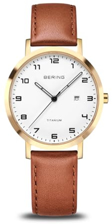 BERING Damen Uhr Quarz Movement - Titanium Collection mit Titan und Saphirglas 18634-534