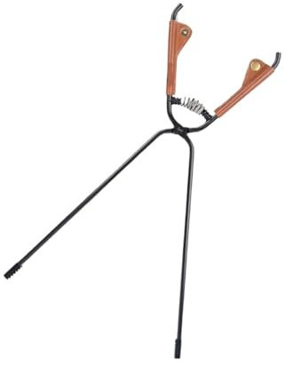 XUCZHAI Pinzas de Fuego Gruesas for Acampada, póker de Acero al Carbono, Clip for leña, Herramientas portátiles for Acampar al Aire Libre y Barbacoa(44CM)