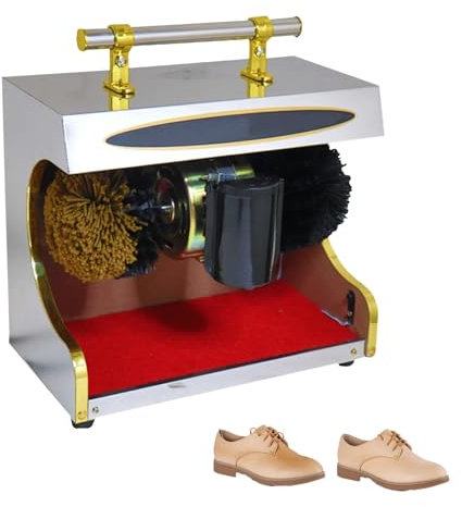 JMOZHCD Commercial Shoe Polishing Machine - Small Automatic Electric Shoe Shine Machine, for Family, Hotel, Bank