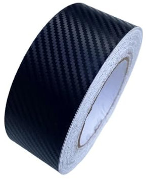 SkyjOy Autofolie 3/5/7/10CM Carbon Faser Vinyl Film Glänzend Schwarz Matt Auto Wrap Film Wrapping Folie for Auto Innen Aufkleber Säule Auto Folie(Matte 3D Carbon,7X500 cm)